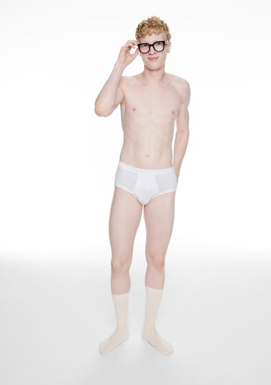 heren tailleslips - 2 stuks wit wit - 1000000960 - HEMA